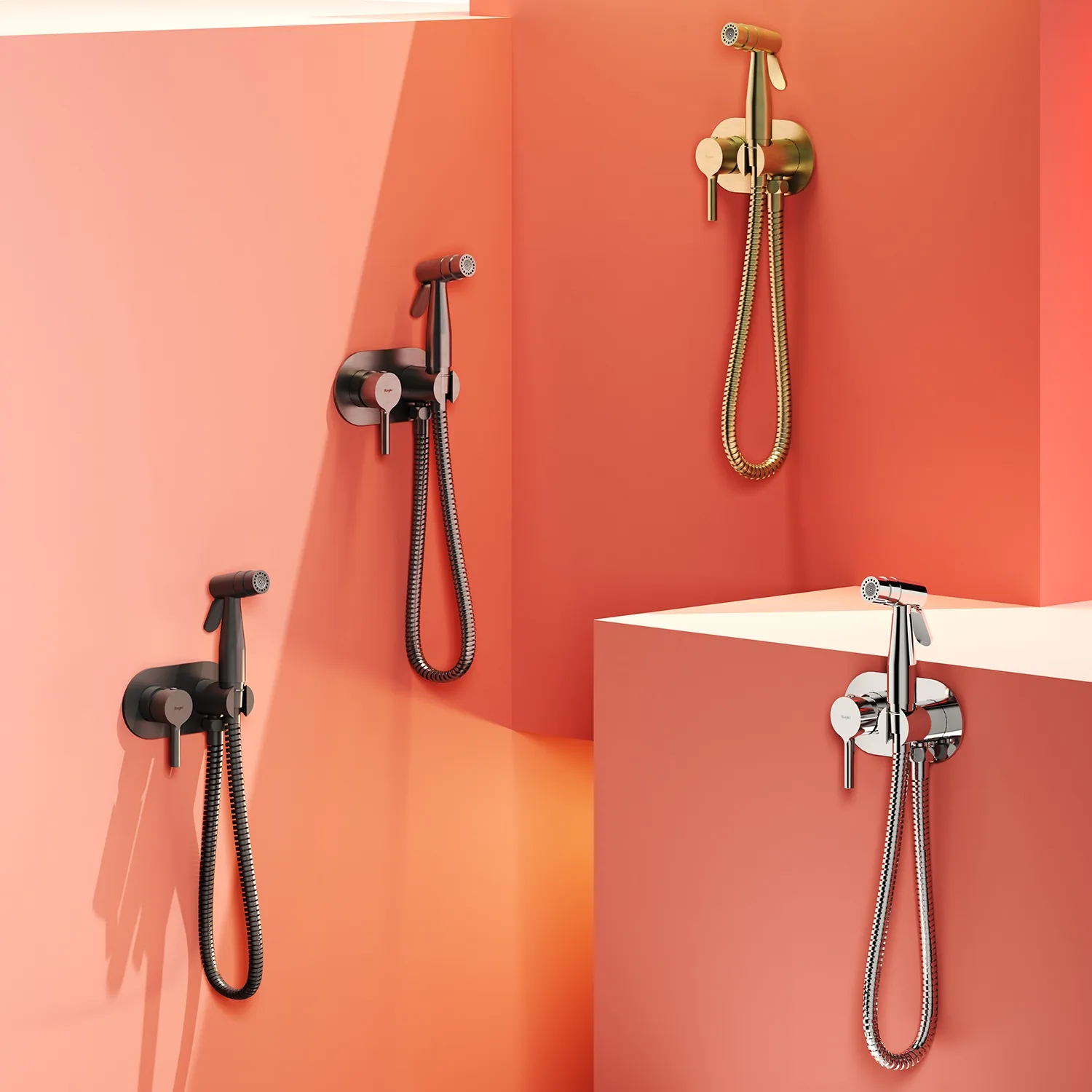 Смеситель Raglo встраиваемый с гигиеническим душем (R20.52.09)