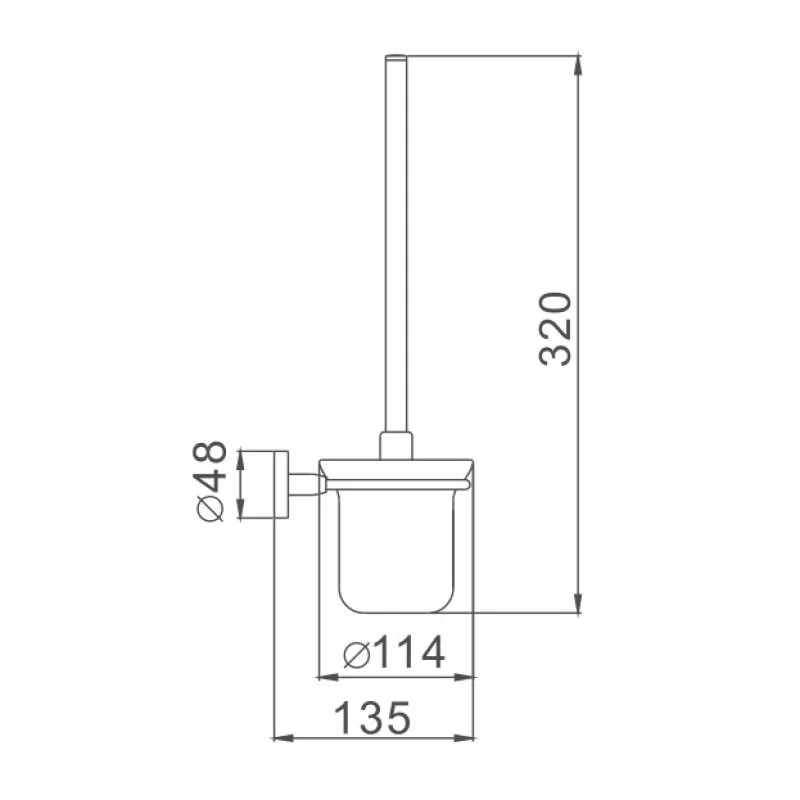 Ершик D-Lin D273111, черный