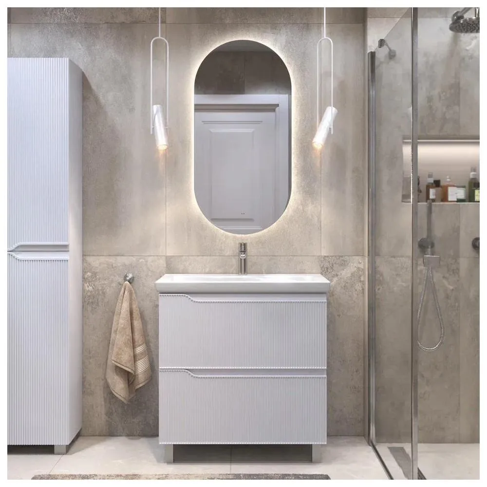 Тумба с раковиной напольная VIGO Neo 329-com, 80 см