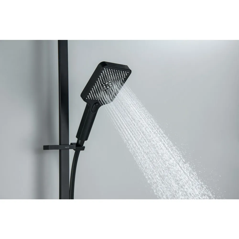 Душевой гарнитур AQUATEK ЛИБРА, 3jet 68 см, матовый черный AQ2019MB