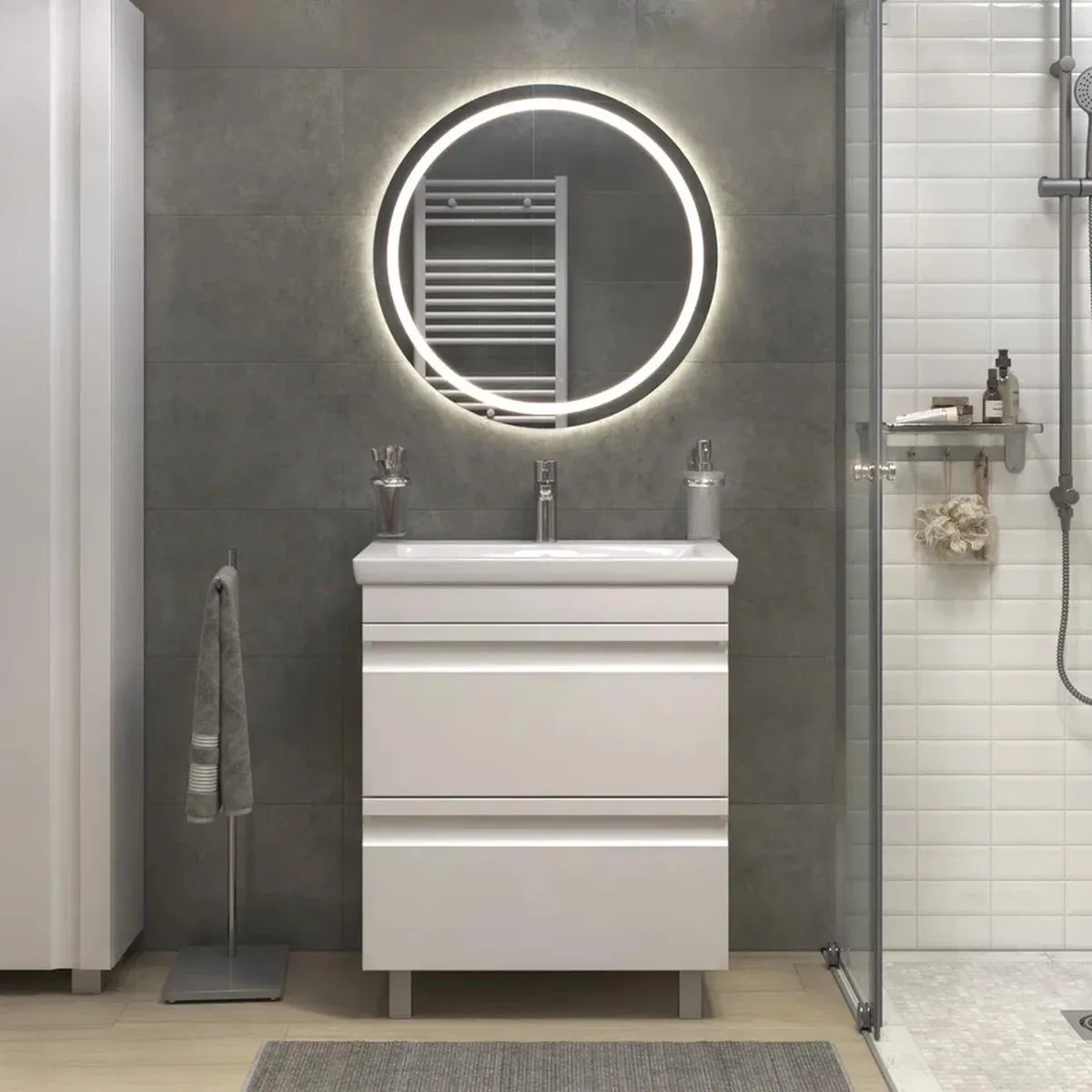 Тумба с раковиной напольная VIGO Holly 040, 70 см