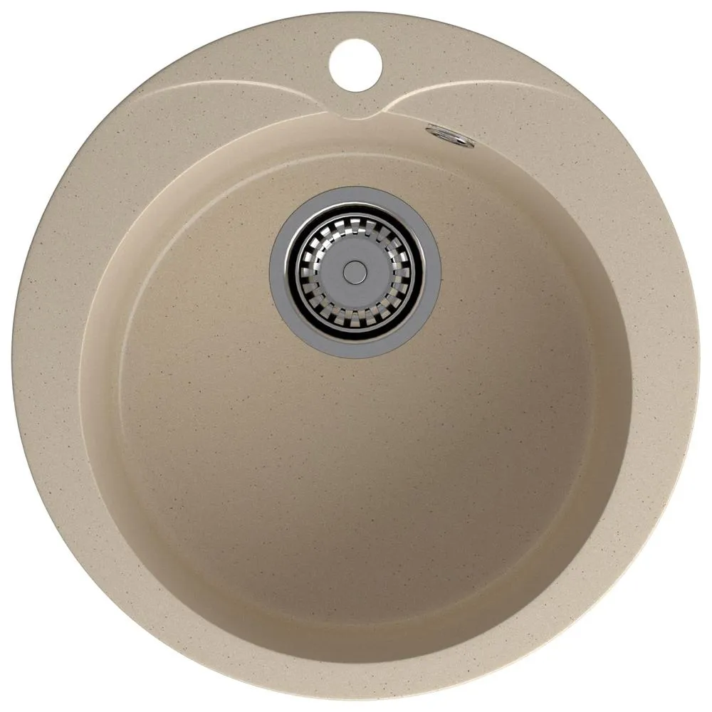 Кухонная мойка GranFest RONDO 480, кашемир