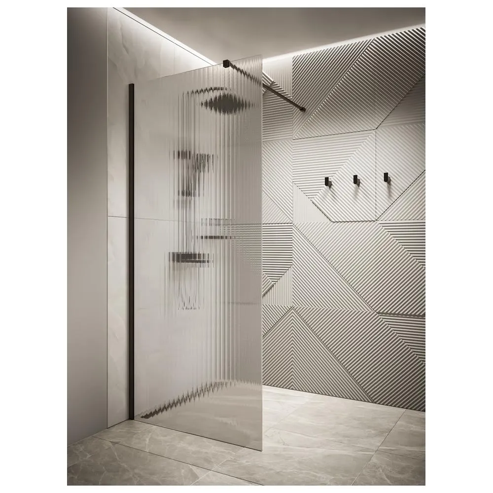 Душевая перегородка Knotlor WI090CG1BL 90х200, черный