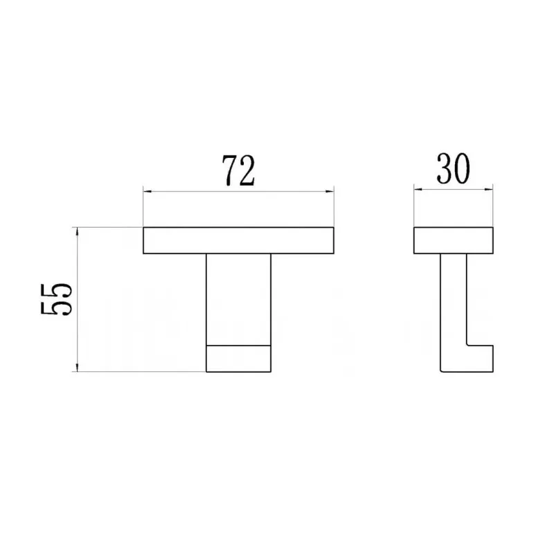 Крючок для ванной комнаты Maretti Torino-GM TRGM53155, оружейная сталь
