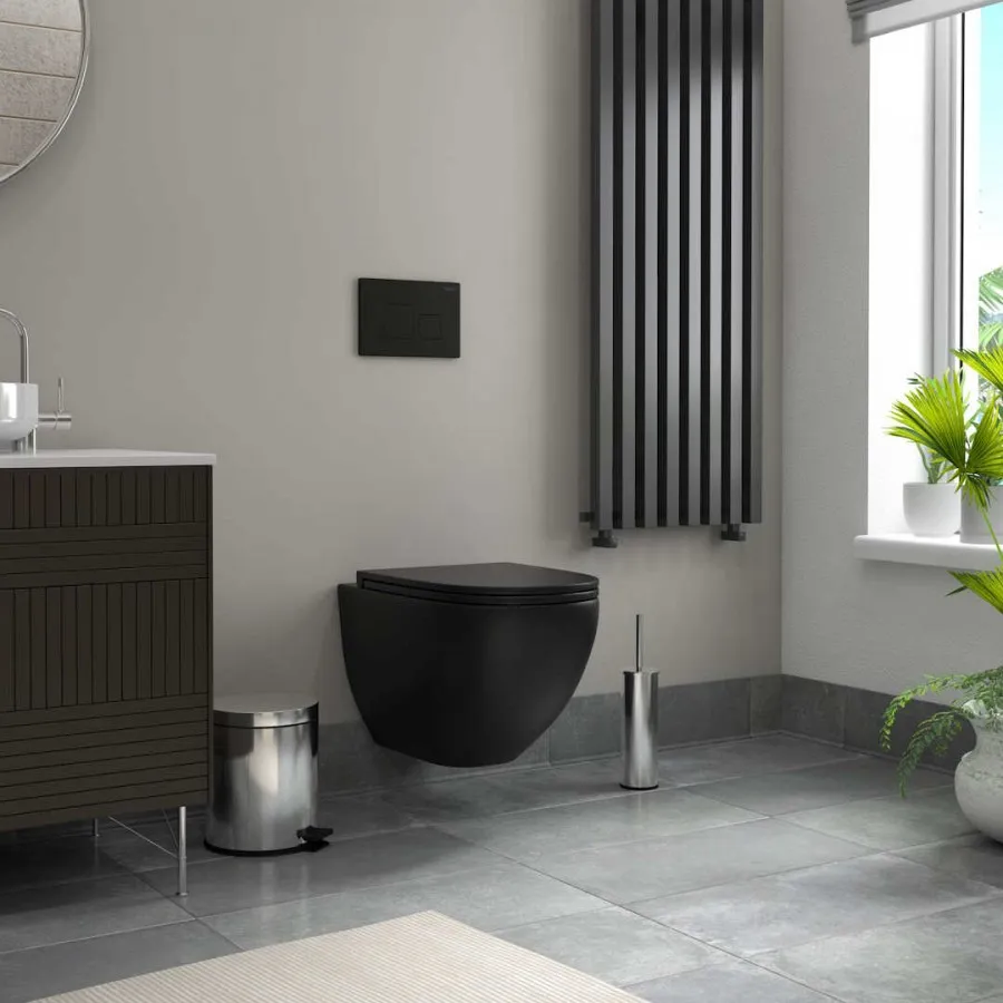 Унитаз подвесной Maretti Elena безободковый с микролифтом, EA10PBM61-560, черный