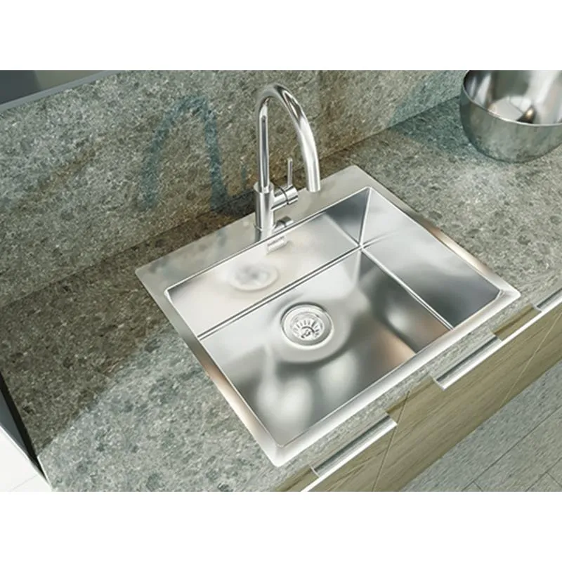 Кухонная мойка Florentina ЛОГИКА-НМ LHM.600.510.B.10.S.10, нержавеющая сталь