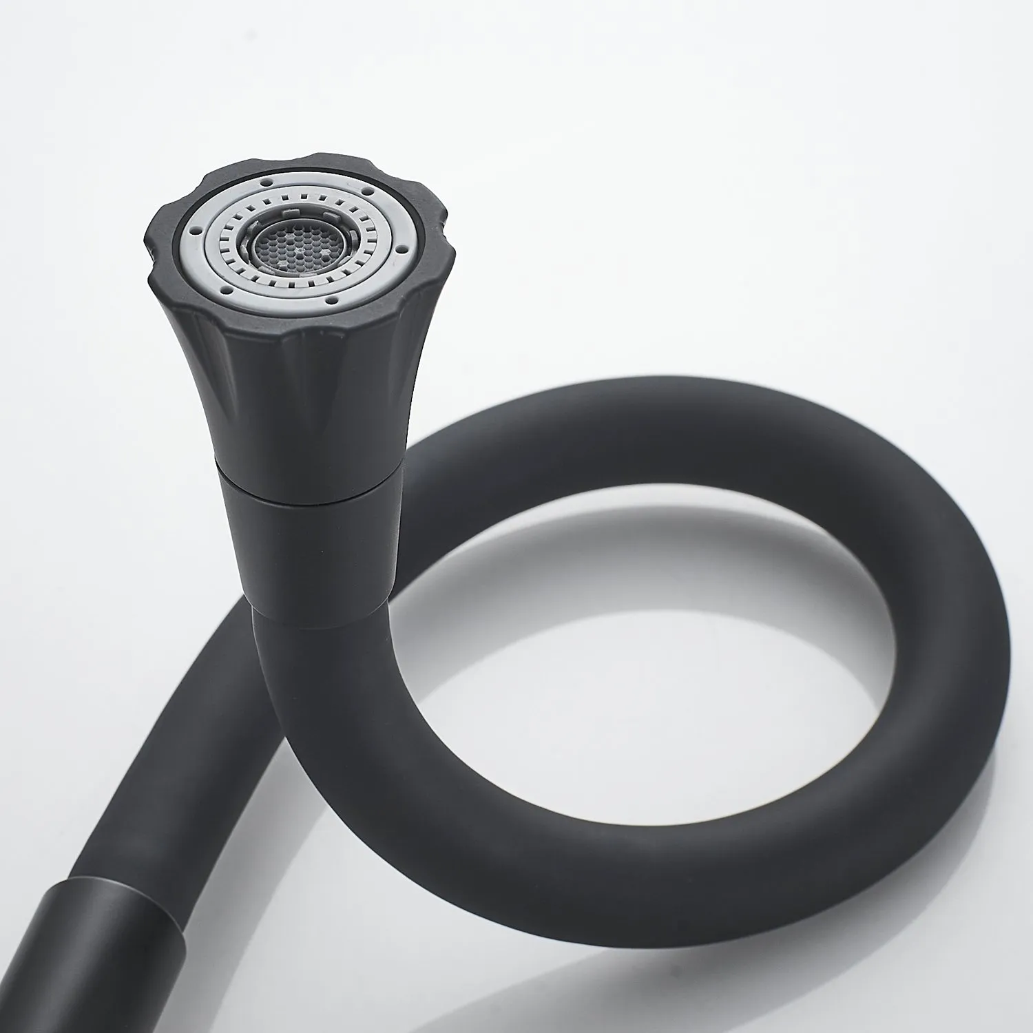 Смеситель для кухни с гибким изливом Raffine F303H-3, черный