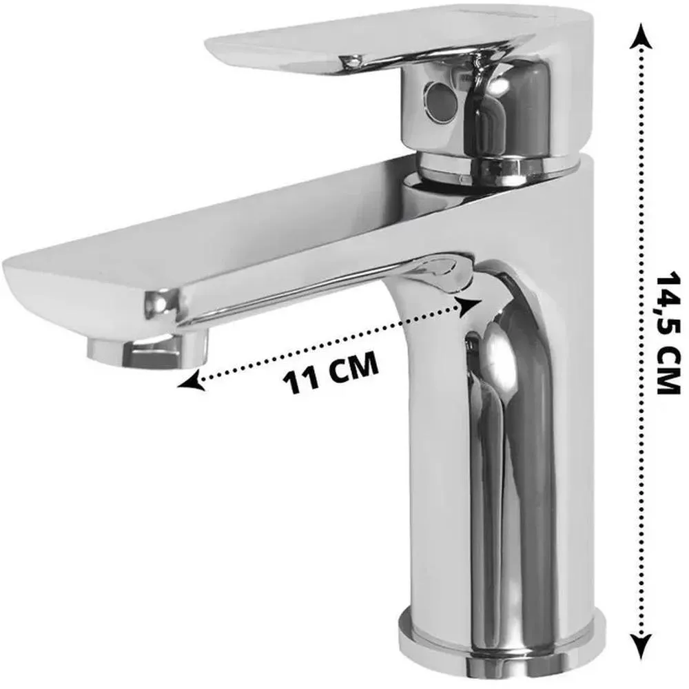 Смеситель для раковины Hansberge H1099C, хром