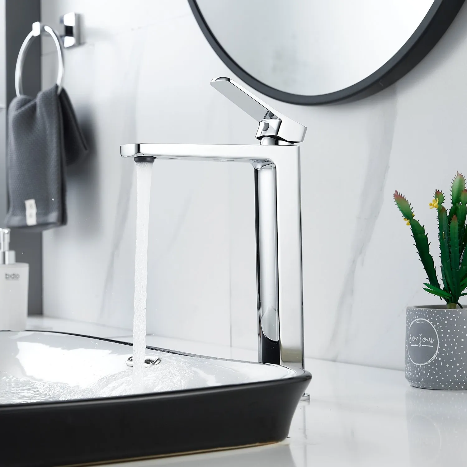 Смеситель для раковины высокий  Raffine F1199, хром