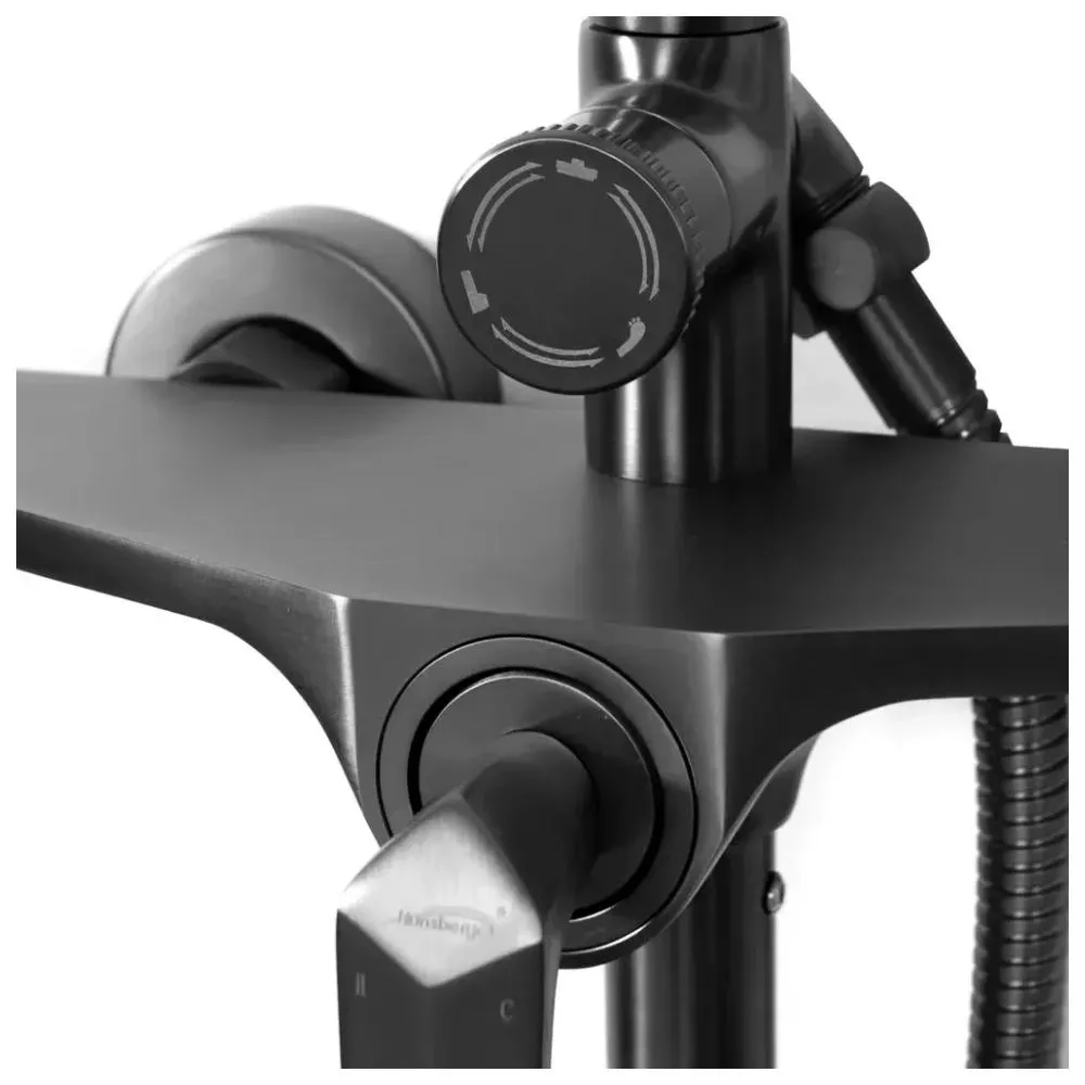 Душевая система Hansberge H5068BG, графит