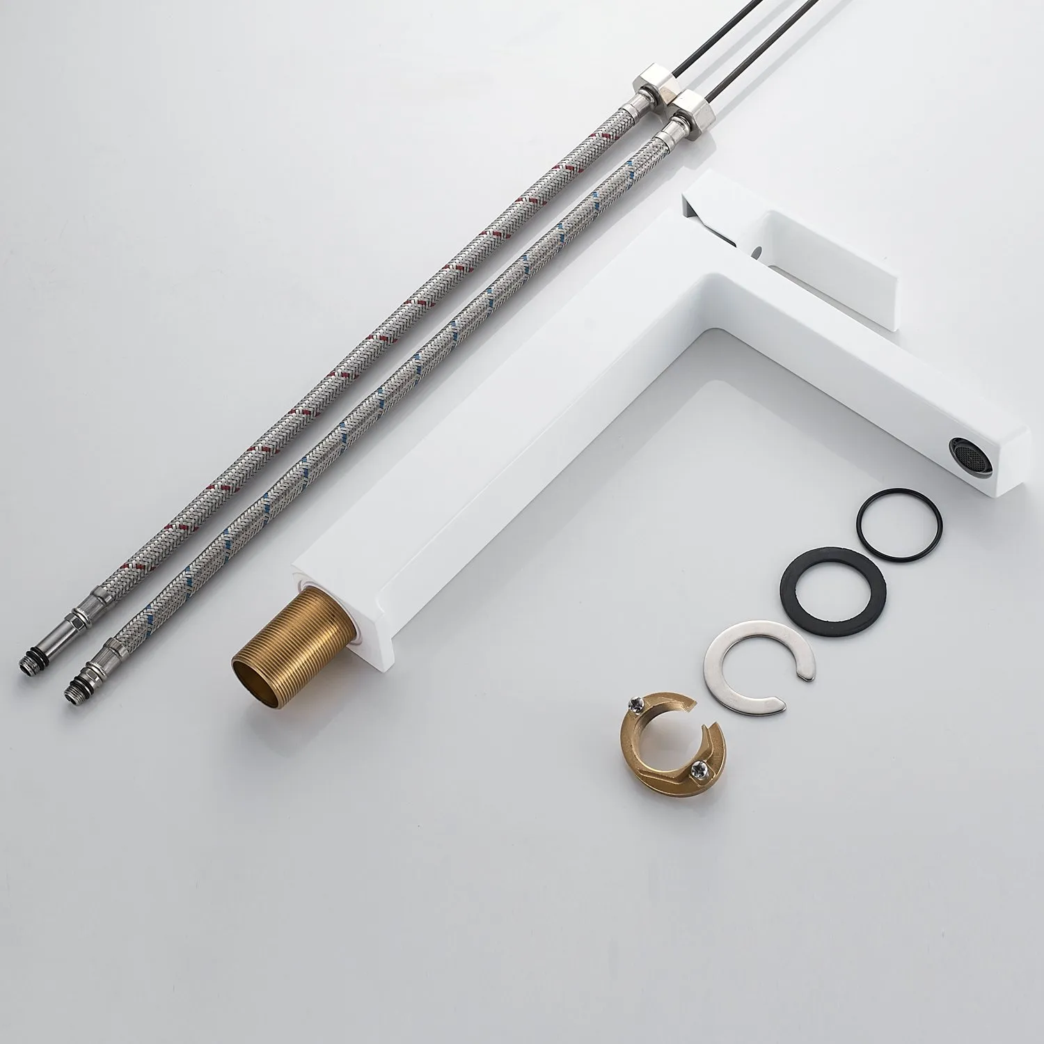 Смеситель для раковины высокий Rose R18C R1811C-1, белый