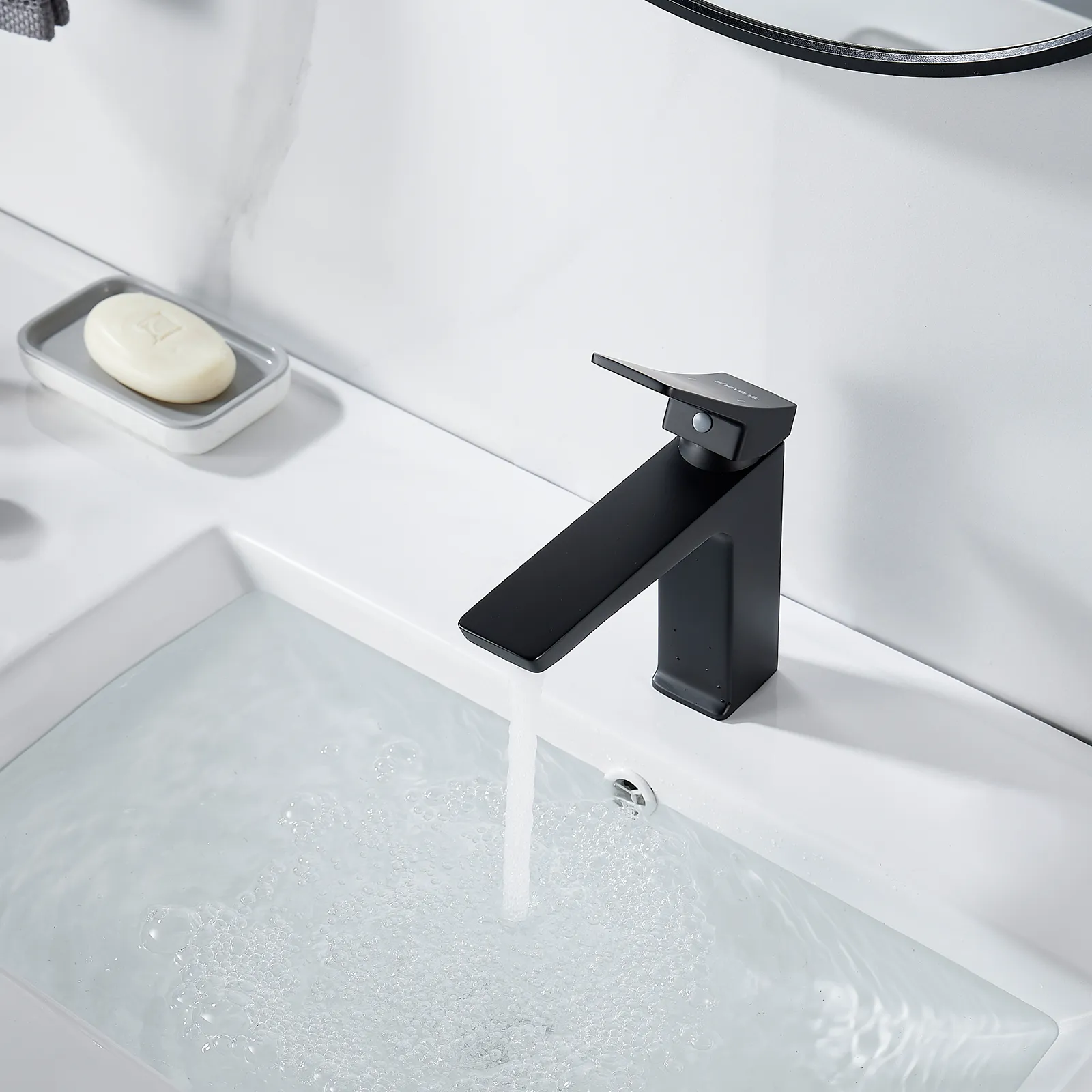 Смеситель для раковины Shevanik S4401H, черный