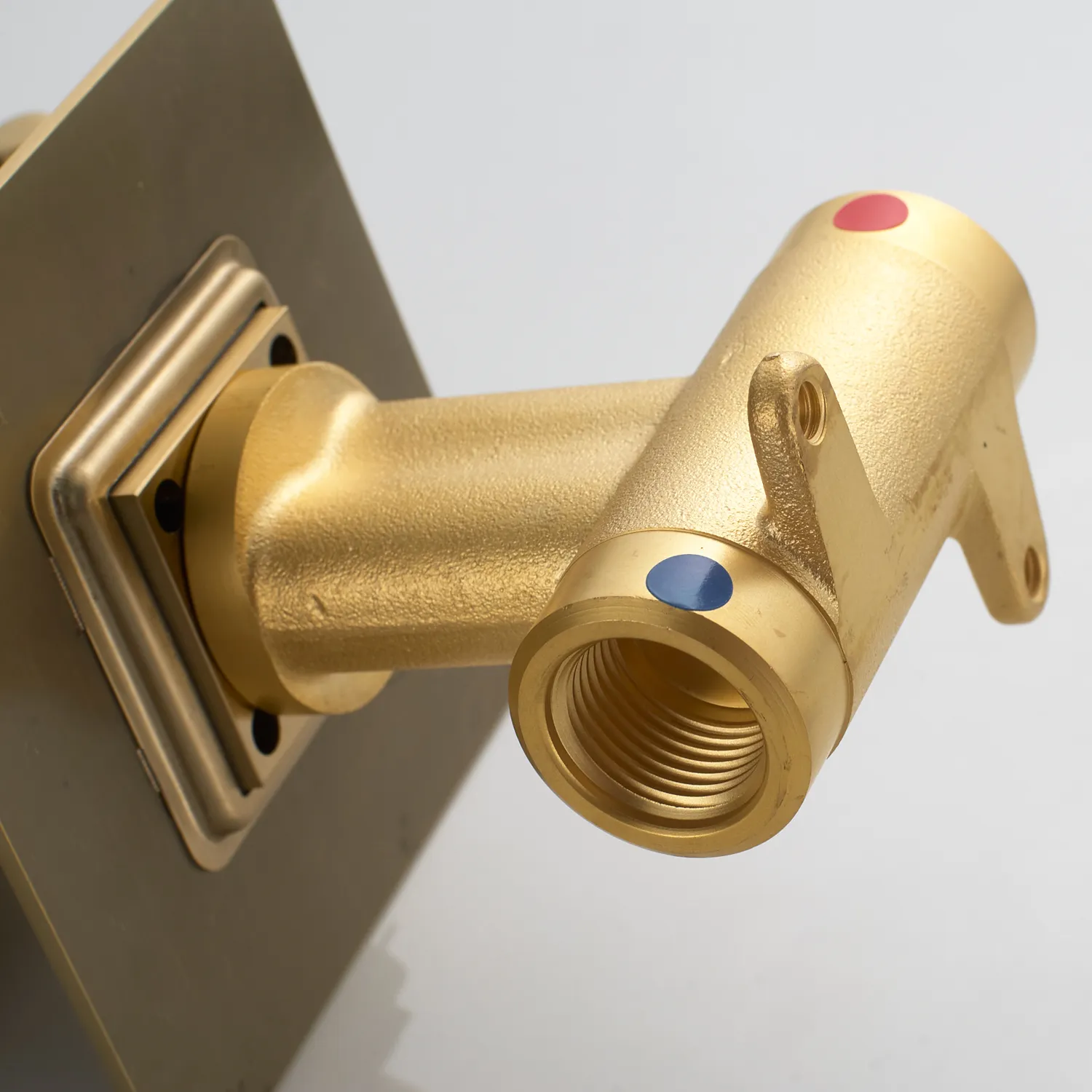 Гигиенический душ с термостатом Rose R965G, золотой сатин