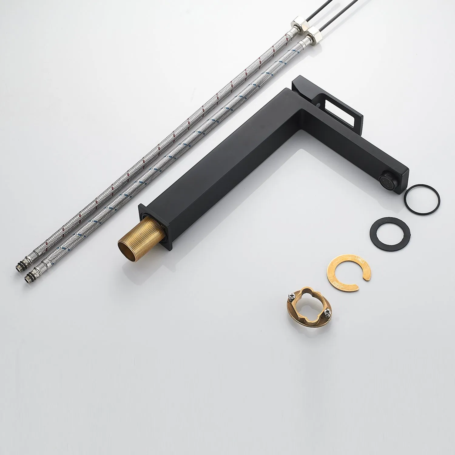 Смеситель для раковины высокий  Raffine F1196H, черный