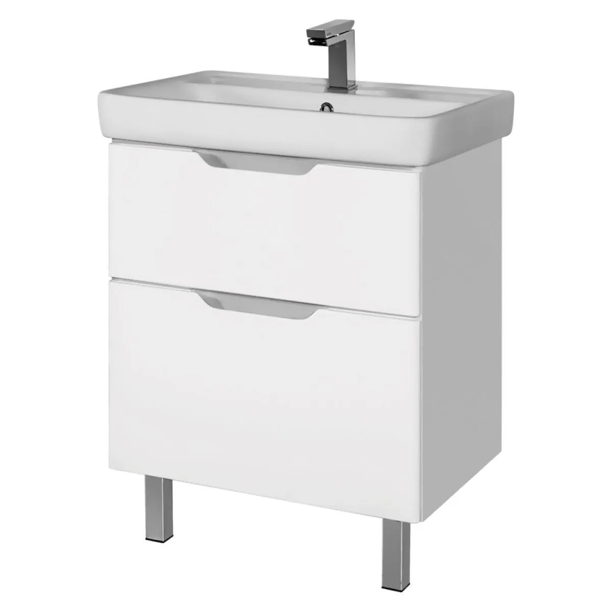 Тумба под раковину подвесная/напольная Dreja Q Plus 60 см, белый