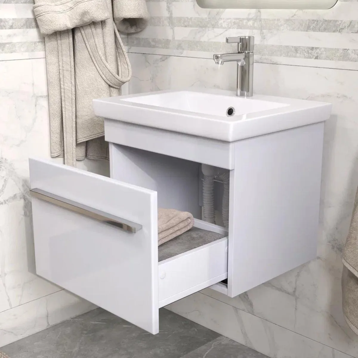 Тумба с раковиной подвесная VIGO Land 018, 50 см