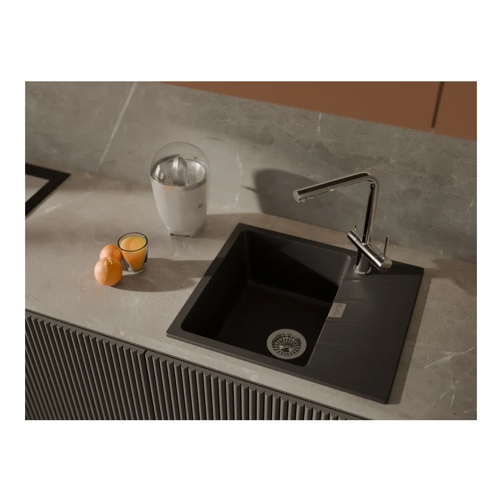 Кухонная мойка Rivelato RAUM RM-58, антрацит