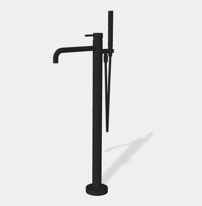 Смеситель для ванны Fima Carlo Frattini Spillo Up, черный матовый (F3034/6NNS)