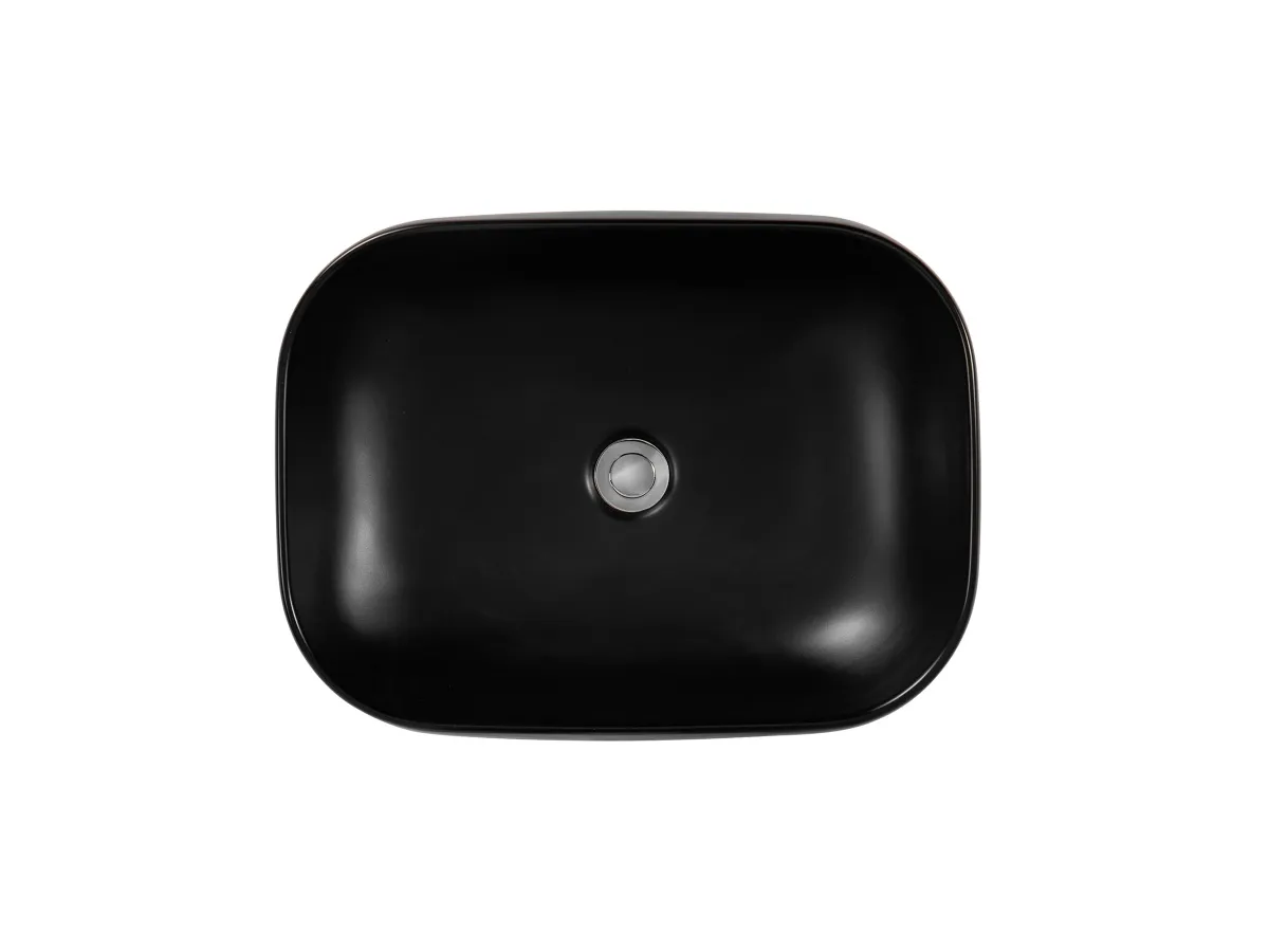 AQ5526-MB раковина 560*420*140 для установки на столешницу, матовый черный