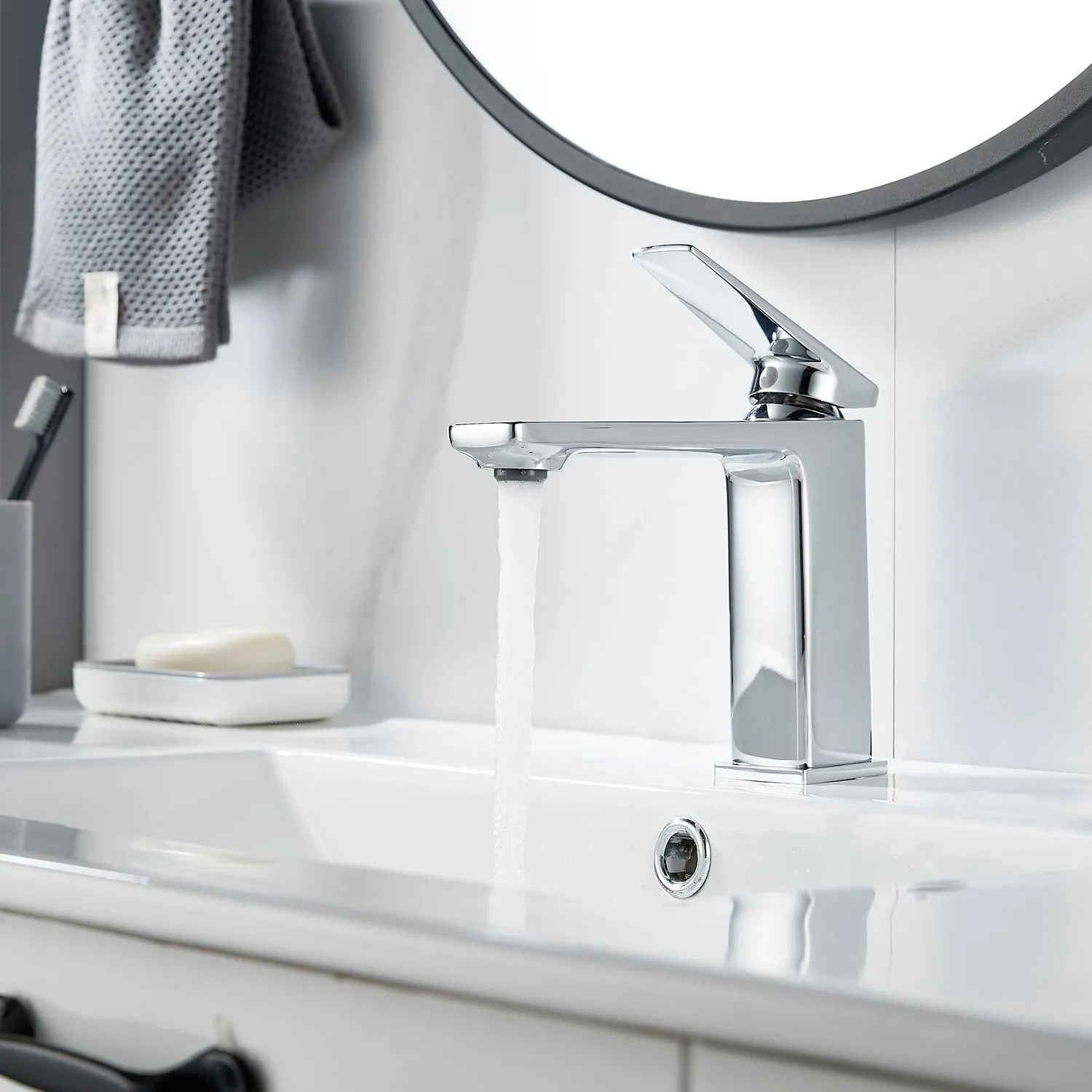 Смеситель для раковины Shevanik S8901-1, хром