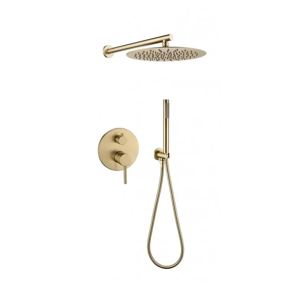 Душевая система встраиваемая (без излива) Grocenberg GB5099MG-3, матовое золото