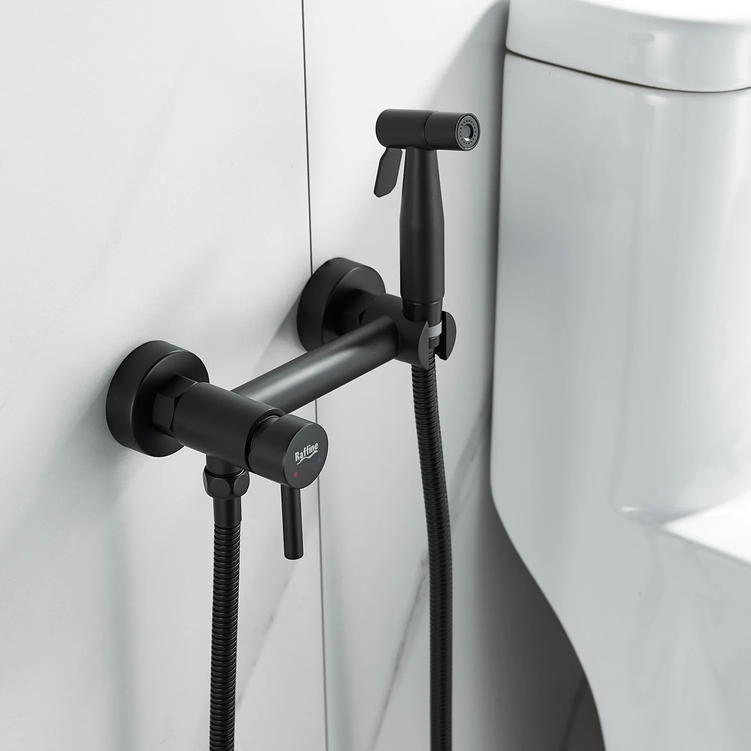 Гигиенический душ со смесителем Raffine F207H, черный