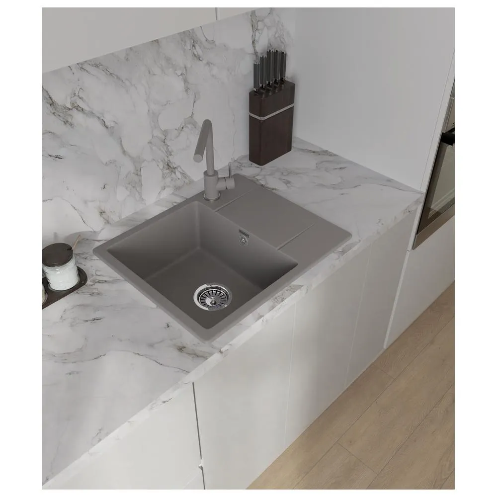 Кухонная мойка GranFest URBAN 258L, темно-серый