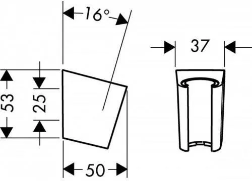 Держатель душа Hansgrohe Porter S 28331700 белый матовый