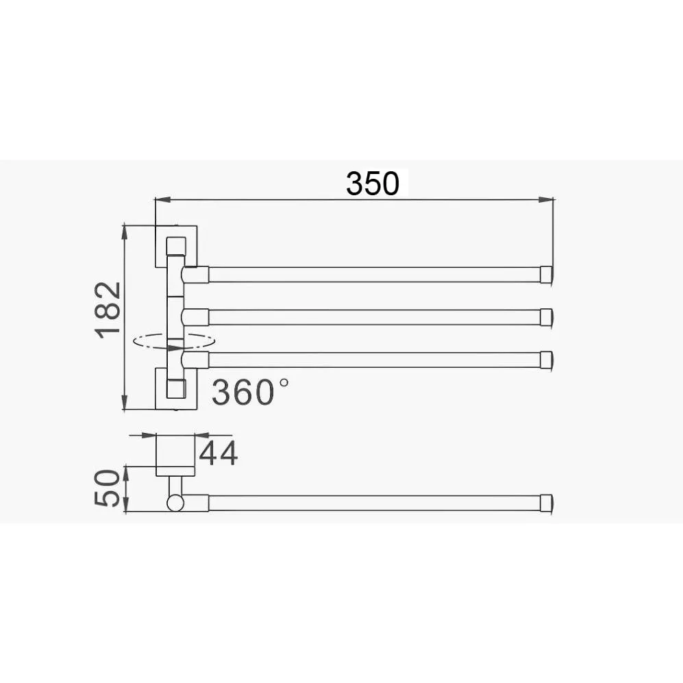 Полотенцедержатель D-Lin D254222, черный