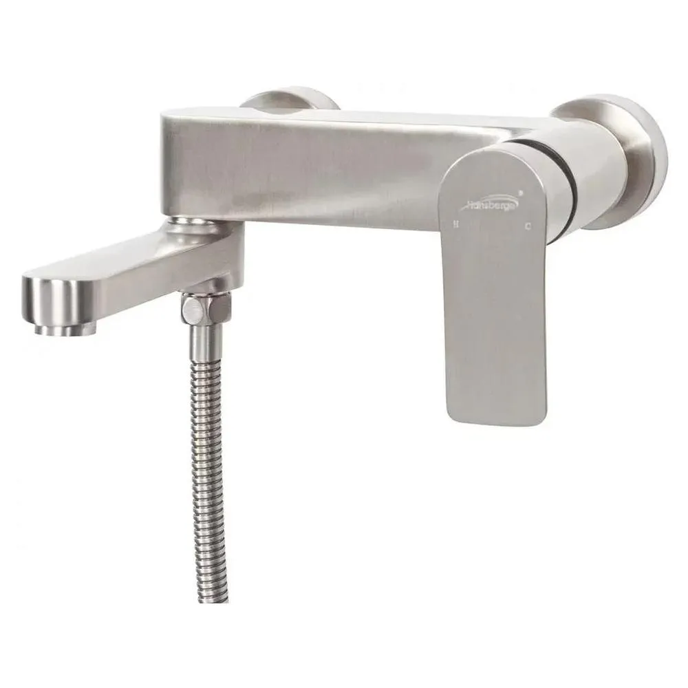 Смеситель для ванны Hansberge H4010NK, никель