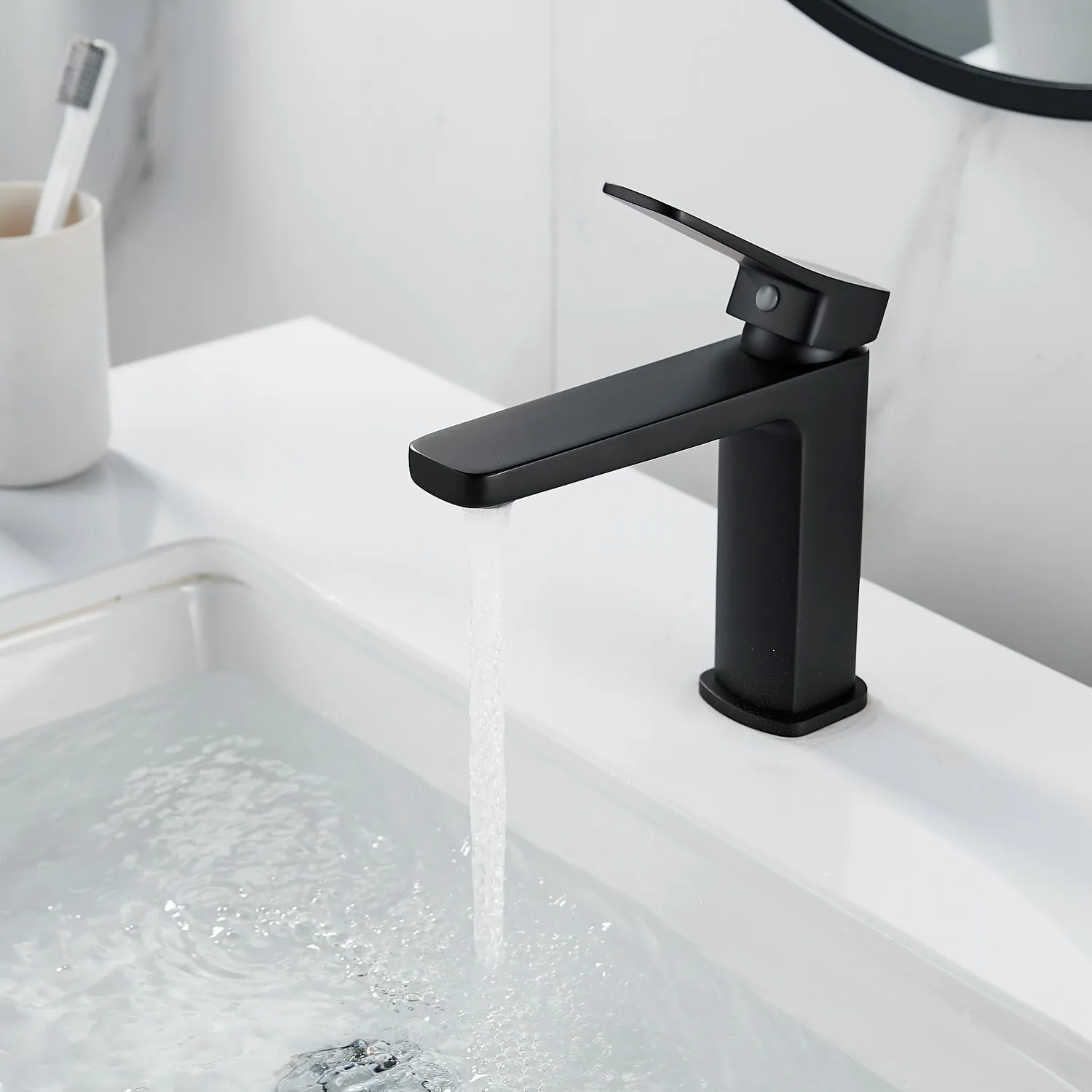 Смеситель для раковины Shevanik S9901H, черный