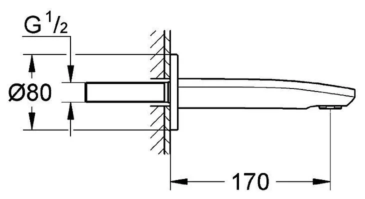 Излив Grohe Eurostyle Cosmopolitan 13276002 хром
