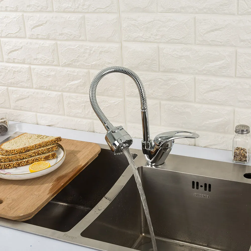 Смеситель для кухни с гибким изливом и режимом душ FRAP F4302-B, хром