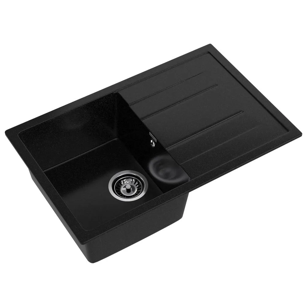 Кухонная мойка GranFest QUADRO 780L, черный