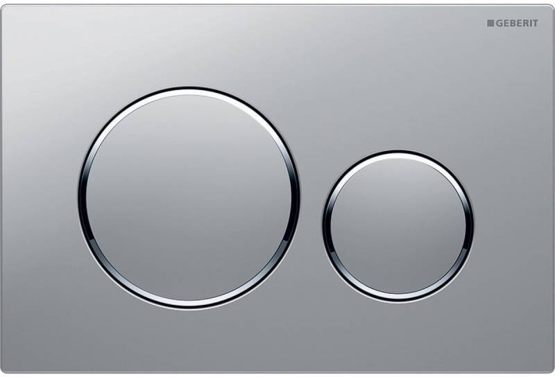 Смывная клавиша Geberit Sigma 20 (115.882.14.1) (матовый черный/хром глянцевый) не оставляет отпечатков пальцев