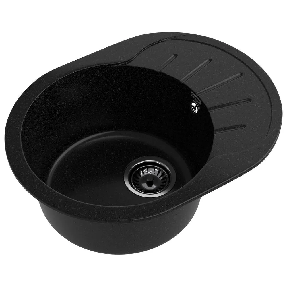 Кухонная мойка GranFest RONDO 580L, черный