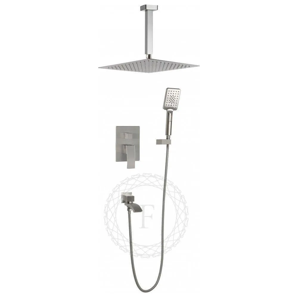 Душевая система встраиваемая FILARETE Waterfall FL1012NK, никель