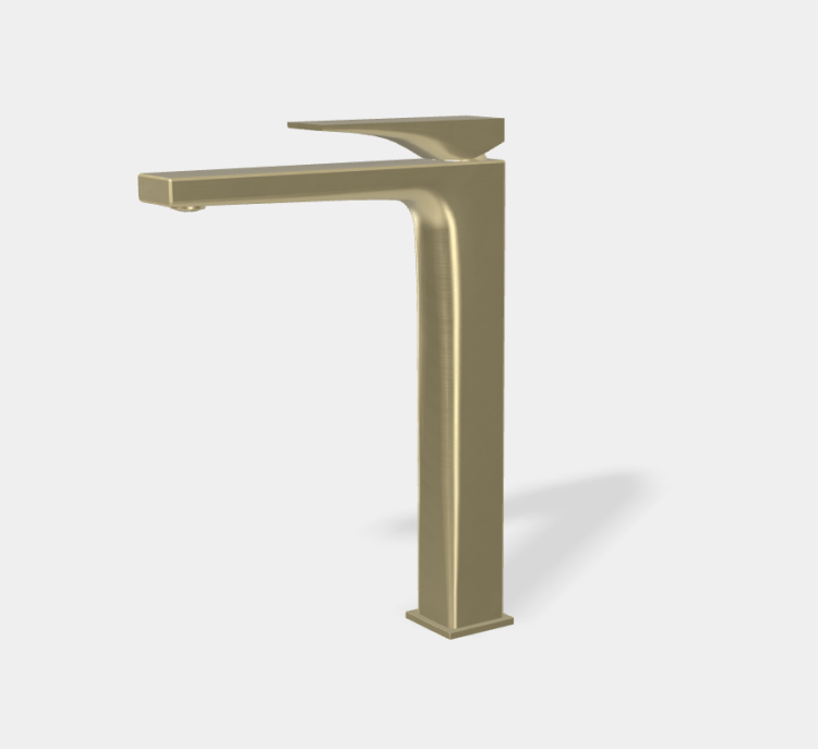 Смеситель для раковины Fima Carlo Frattini Zeta, шампань брашированная (F3961/HNHS.1)