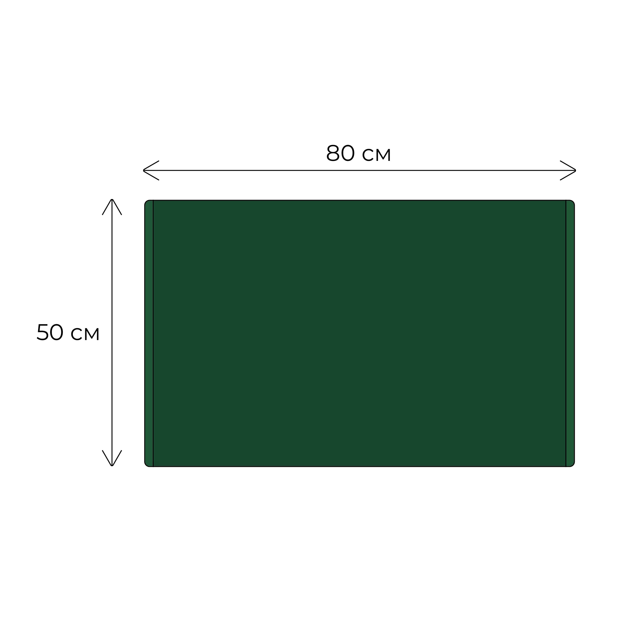 Коврик для ванной 1-ый Fixsen MUSK, зеленый 50х80см (FX-8010F)