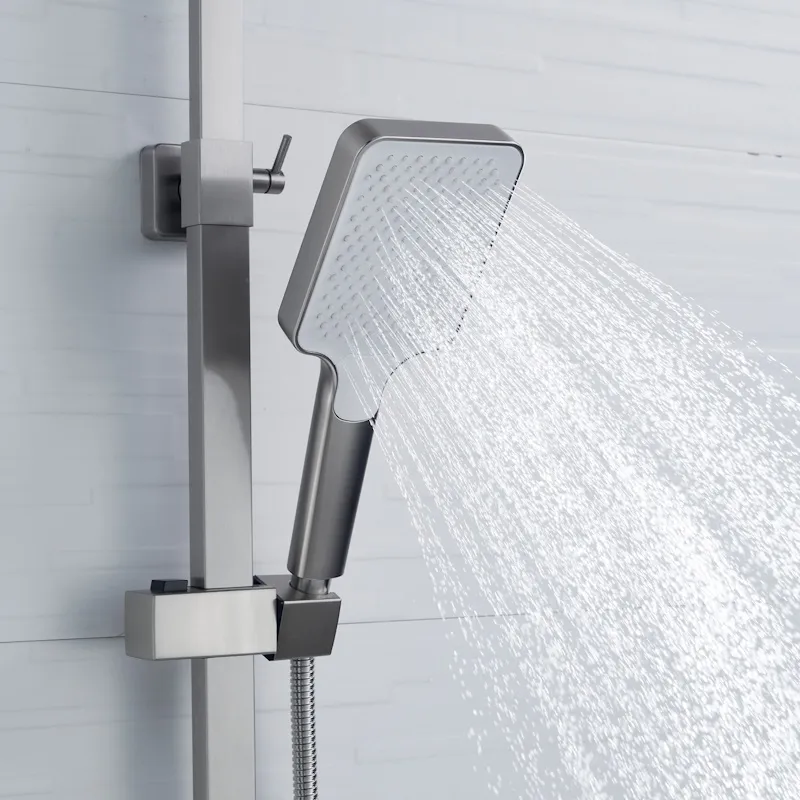 Душевая система Shevanik S7036L, сатин