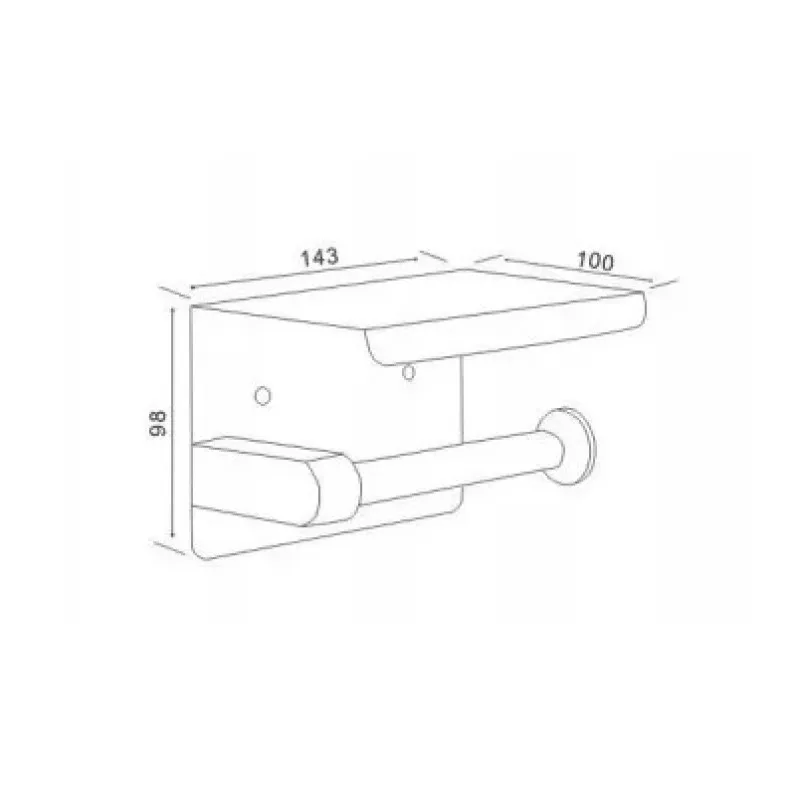 Держатель для туалетной бумаги Maretti PB51P11, черный