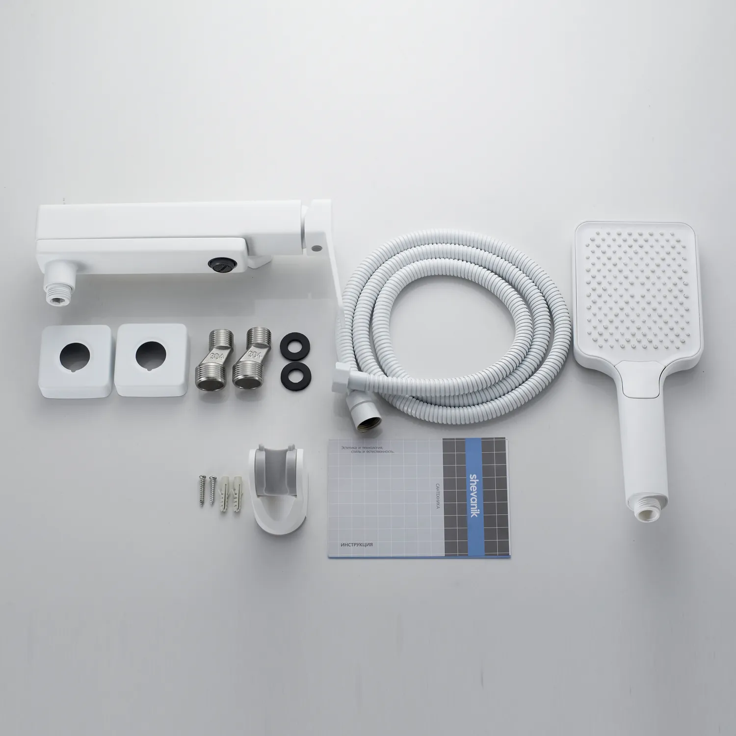 Смеситель для ванны Shevanik S9952C, белый