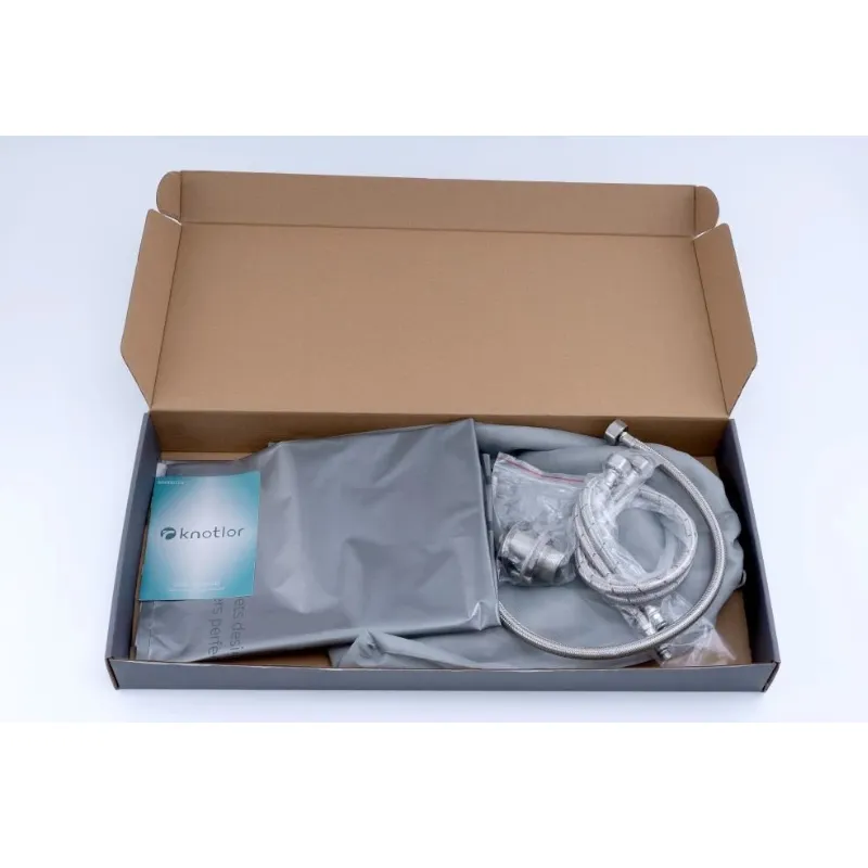 Смеситель для кухни с подключением фильтра Knotlor SS-08, сатин