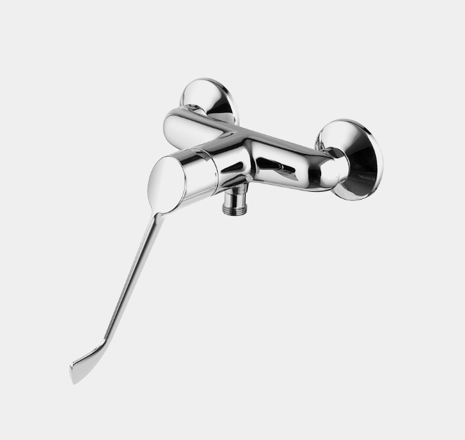 Смеситель для душа Fima Carlo Frattini Collettivita', на 1 потребитель, без душевого комплекта, для лечебных учреждений, хром (F3835/1LCCR.WS)
