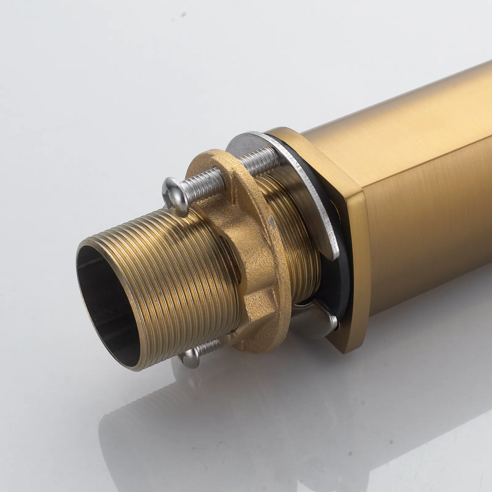 Смеситель для раковины высокий Shevanik S4211G, золотой сатин