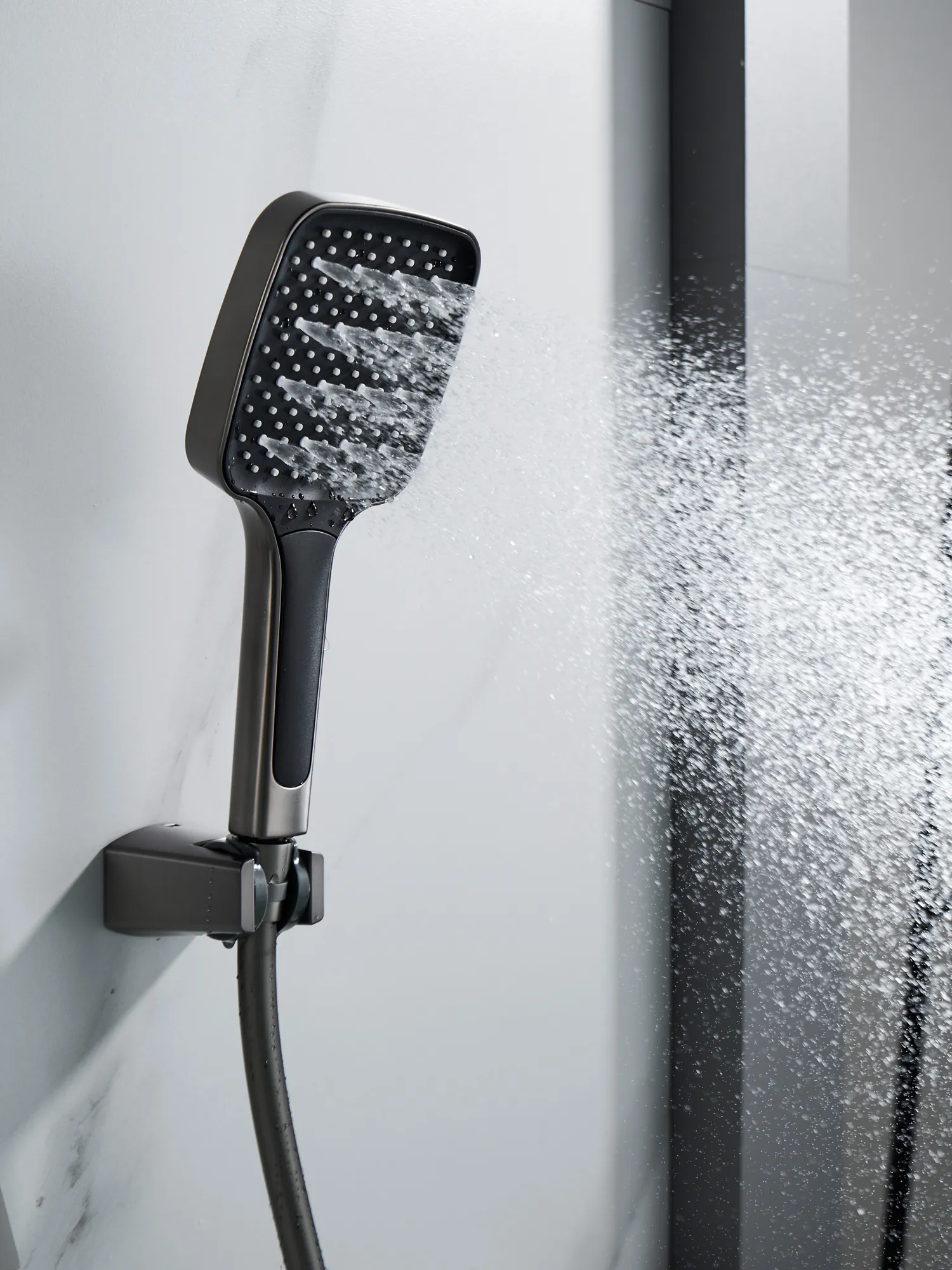 Смеситель для ванны Rose R2802T, оружейная сталь