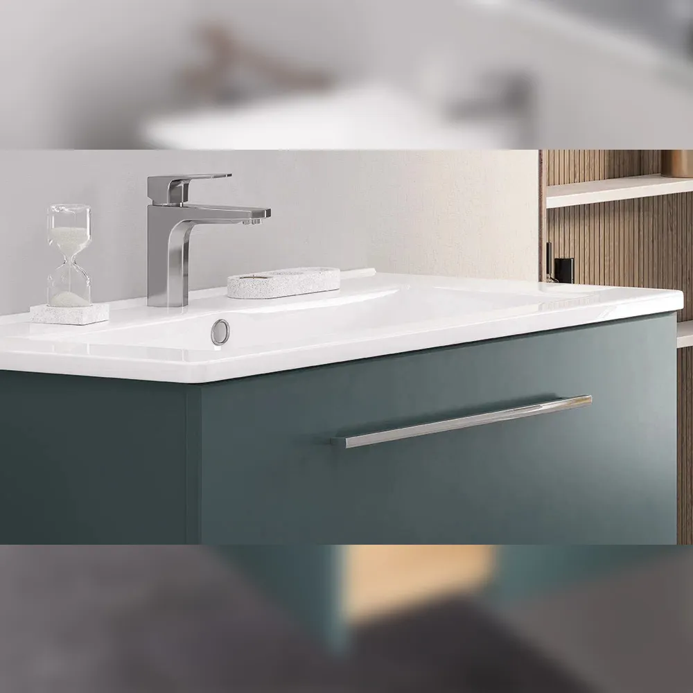 Тумба с раковиной подвесная Velvex Posse tp.POS.OSK.105.1Y верде, 105 см