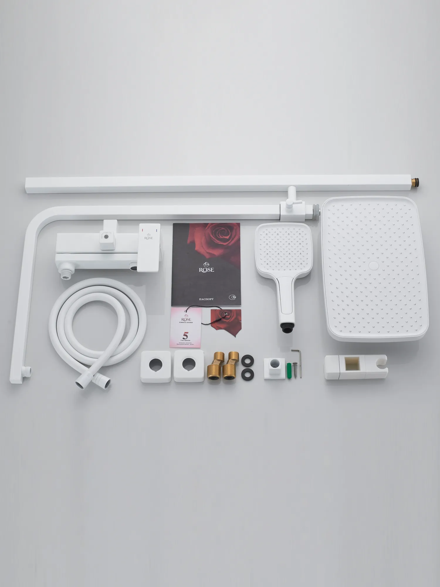 Душевая система Rose R2836C, белый