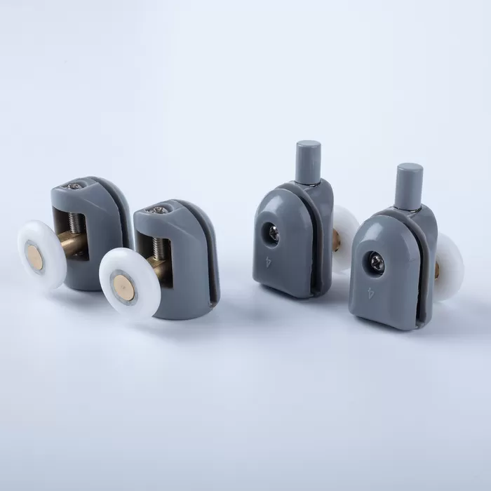Ролики IDDIS 2 верхних, 2 нижних одинарные, D=23 мм серый, стекло 4 мм (966S23GR4DZ)
