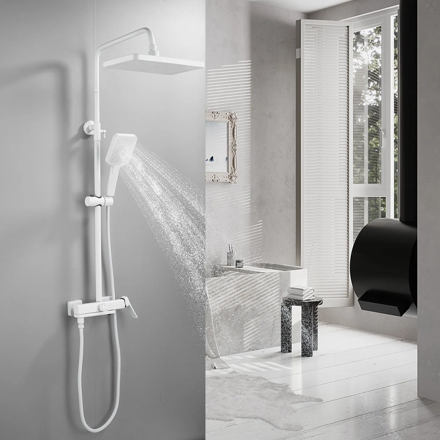 Душевая система Raffine F3699C, белый